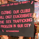 A sign at the Unemployment March, February 1 in New Orleans, Louisiana.